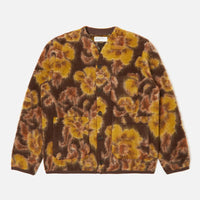 【Universal Works】FLOWER FLEECE CARDIGAN / Brown