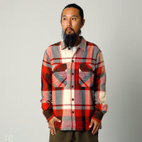 【Universal Works】L/S UTILITY SHIRT / RED CHECK