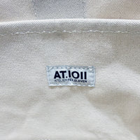 【HERITAGE LEATHER × AT.1011】Vintage Patches Day Tote / Natural × Olive Suede