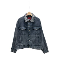 【Used & Vintage】【Wrangler HERO】レオパードカラー ブラックデニムジャケット