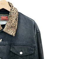 【Used & Vintage】【Wrangler HERO】レオパードカラー ブラックデニムジャケット