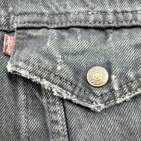 【Used & Vintage】【LEVI’S】USA製 ボアカラー ブラックデニムジャケット