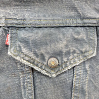 【Used & Vintage】【LEVI’S】USA製 ボアライナー ブラックデニムジャケット