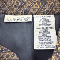 【Used & Vintage】【WHITE STAG】パッチワーク柄 タペストリーチャイナジャケット