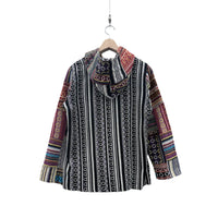【Used & Vintage】【RISING INTERNATIONAL】ネパール製 パッチワークフーデッドジャケット
