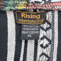 【Used & Vintage】【RISING INTERNATIONAL】ネパール製 パッチワークフーデッドジャケット