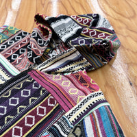 【Used & Vintage】【RISING INTERNATIONAL】ネパール製 パッチワークフーデッドジャケット