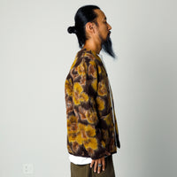 【Universal Works】FLOWER FLEECE CARDIGAN / Brown