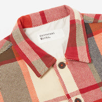 【Universal Works】L/S UTILITY SHIRT / RED CHECK