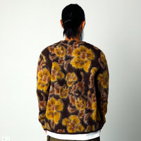【Universal Works】FLOWER FLEECE CARDIGAN / Brown