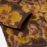 【Universal Works】FLOWER FLEECE CARDIGAN / Brown