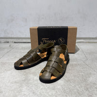 【FRACAP x AT.1011】 Art.D034 CH Sandals - Toscano Liscio Oliva
