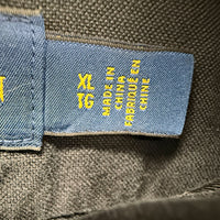 【USED&Vintage】【POLO RALPH LAUREN】 半袖ボタンダウンシャツ ブラック