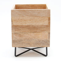 マンゴーウッドキューブポットスタンド(コンビ)