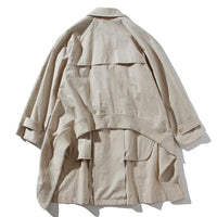 【71MICHAEL】RIB TRENCH COAT / BEIGE