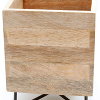 マンゴーウッドキューブポットスタンド(コンビ)