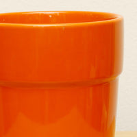 下皿付コーティングプランター S オレンジ