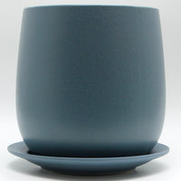 ブルーグレー陶器プランター