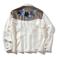 【71MICHAEL】APPLIQUE ZIP BLOUSON / WHITE
