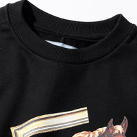 【71MICHAEL】HORSE SWEAT PULLOVER / BLACK