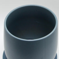 ブルーグレー陶器プランター