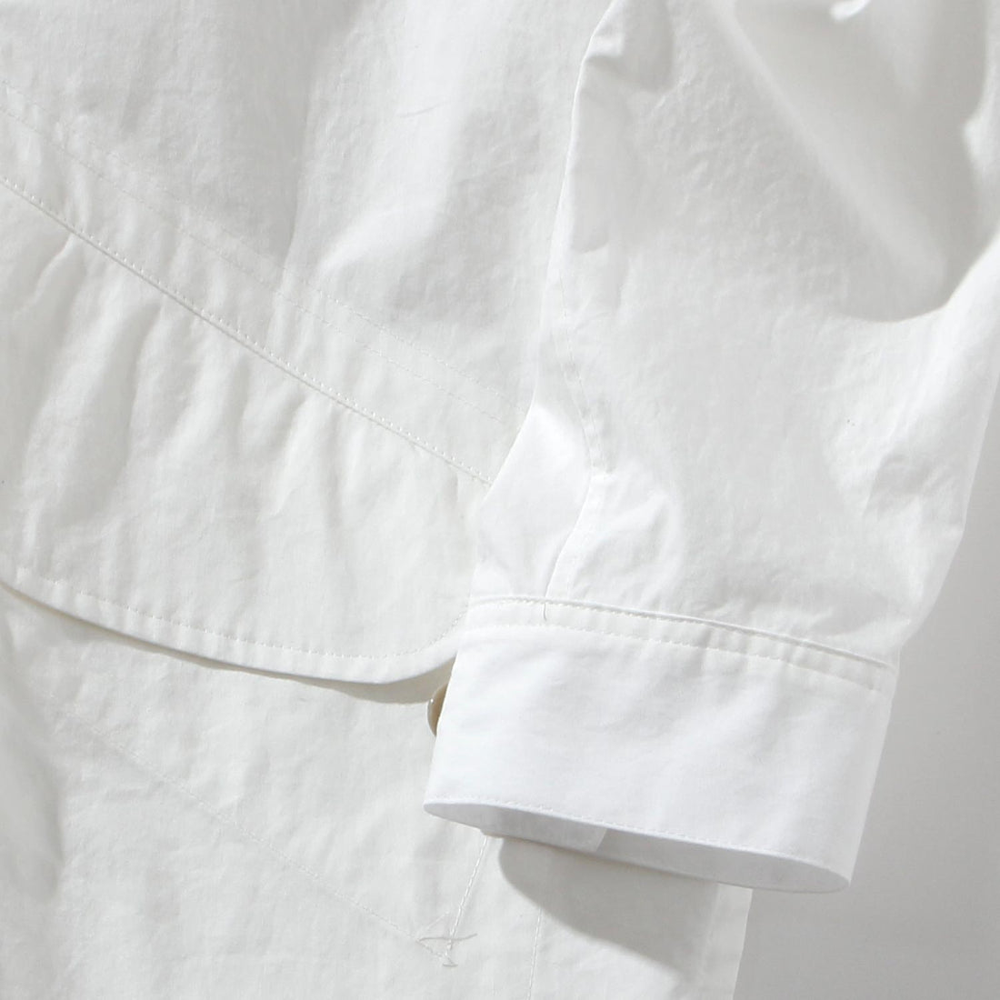 【71MICHAEL】APPLIQUE SHIRT COAT / WHITE