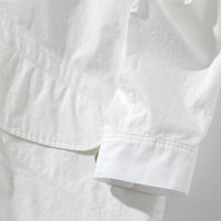 【71MICHAEL】APPLIQUE SHIRT COAT / WHITE