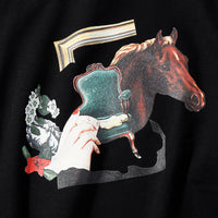 【71MICHAEL】HORSE SWEAT PULLOVER / BLACK