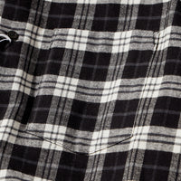 【71MICHAEL】COLLAR SEAM CHECK SHIRT / BLACK CHECK