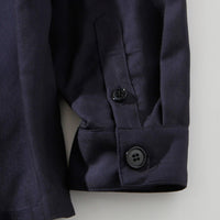 【71MICHAEL】APPLIQUE ZIP BLOUSON / NAVY