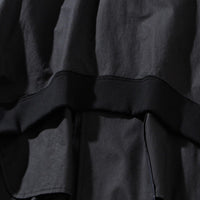 【71MICHAEL】RIB TRENCH COAT / BLACK