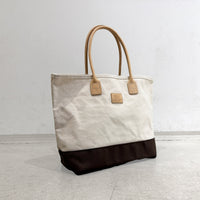 【HERITAGE LEATHER × AT.1011】Day Tote Bag / Natural × Dark Brown