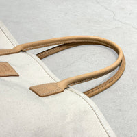 【HERITAGE LEATHER × AT.1011】Day Tote Bag / Natural × Dark Brown
