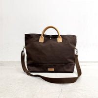【HERITAGE LEATHER × AT.1011】Utility 2 Way Bag / Brown