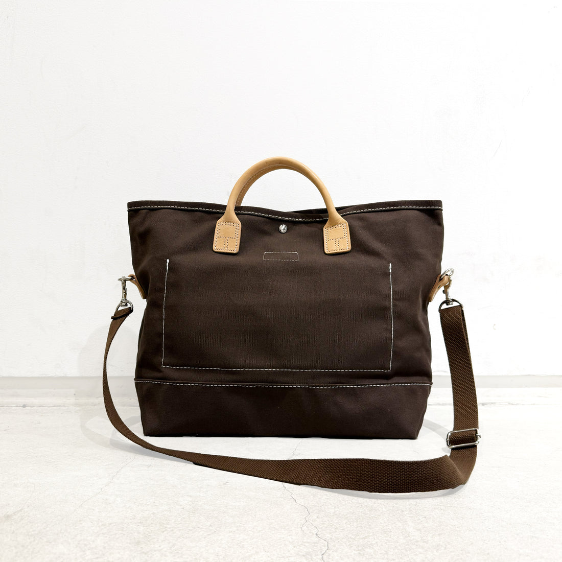 【HERITAGE LEATHER × AT.1011】Utility 2 Way Bag / Brown