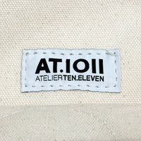 【HERITAGE LEATHER × AT.1011】Vintage Patches Day Tote / Natural × Olive Suede