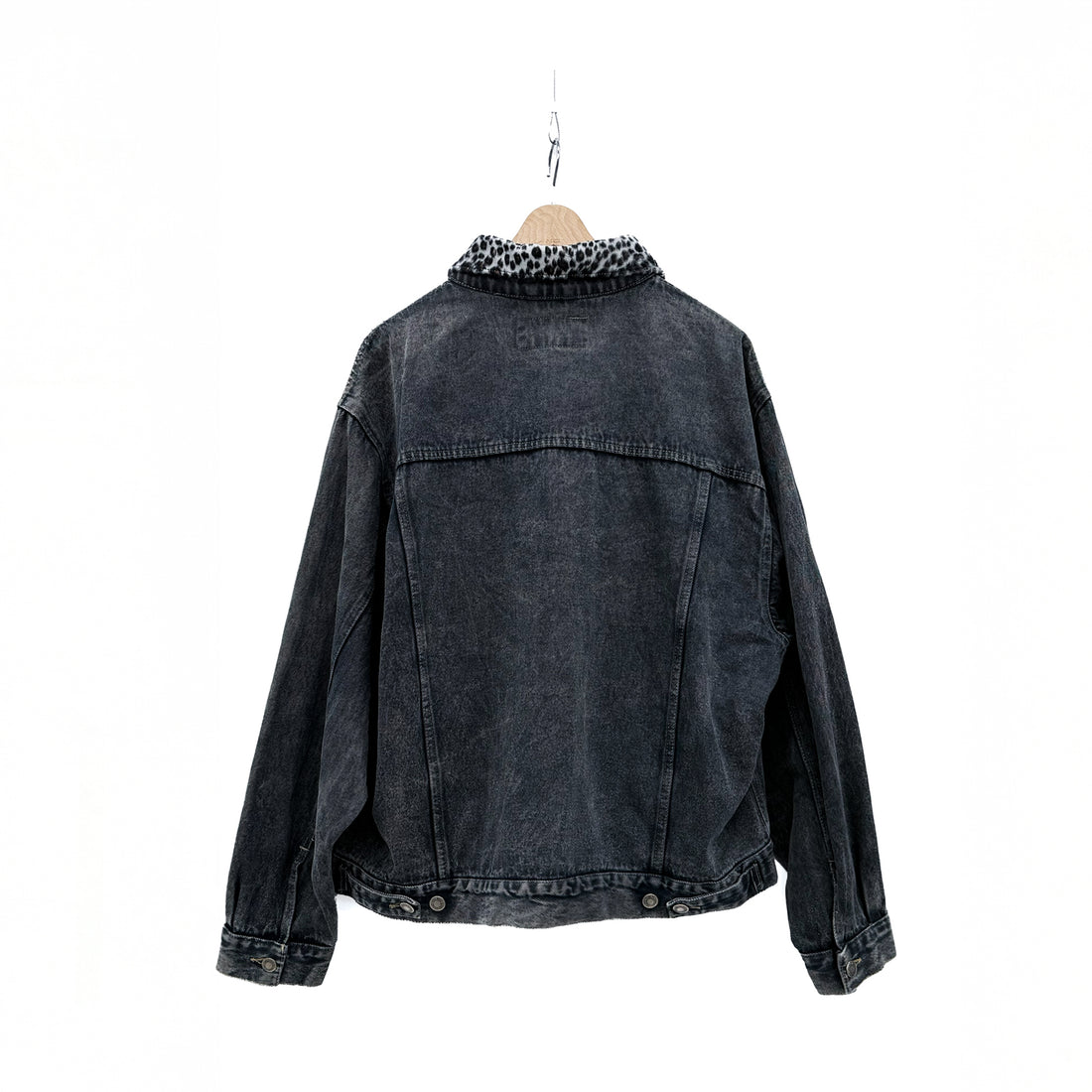 【Used & Vintage】【Wrangler HERO】レオパードカラー ブラックデニムジャケット