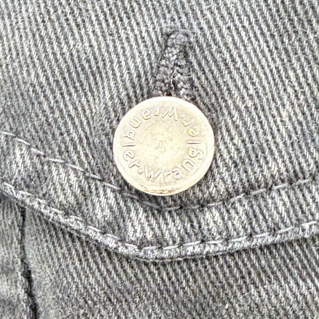 【Used & Vintage】【Wrangler HERO】レオパードカラー ブラックデニムジャケット