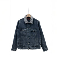 【Used & Vintage】【Wrangler HERO】レオパードカラー ブラックデニムジャケット
