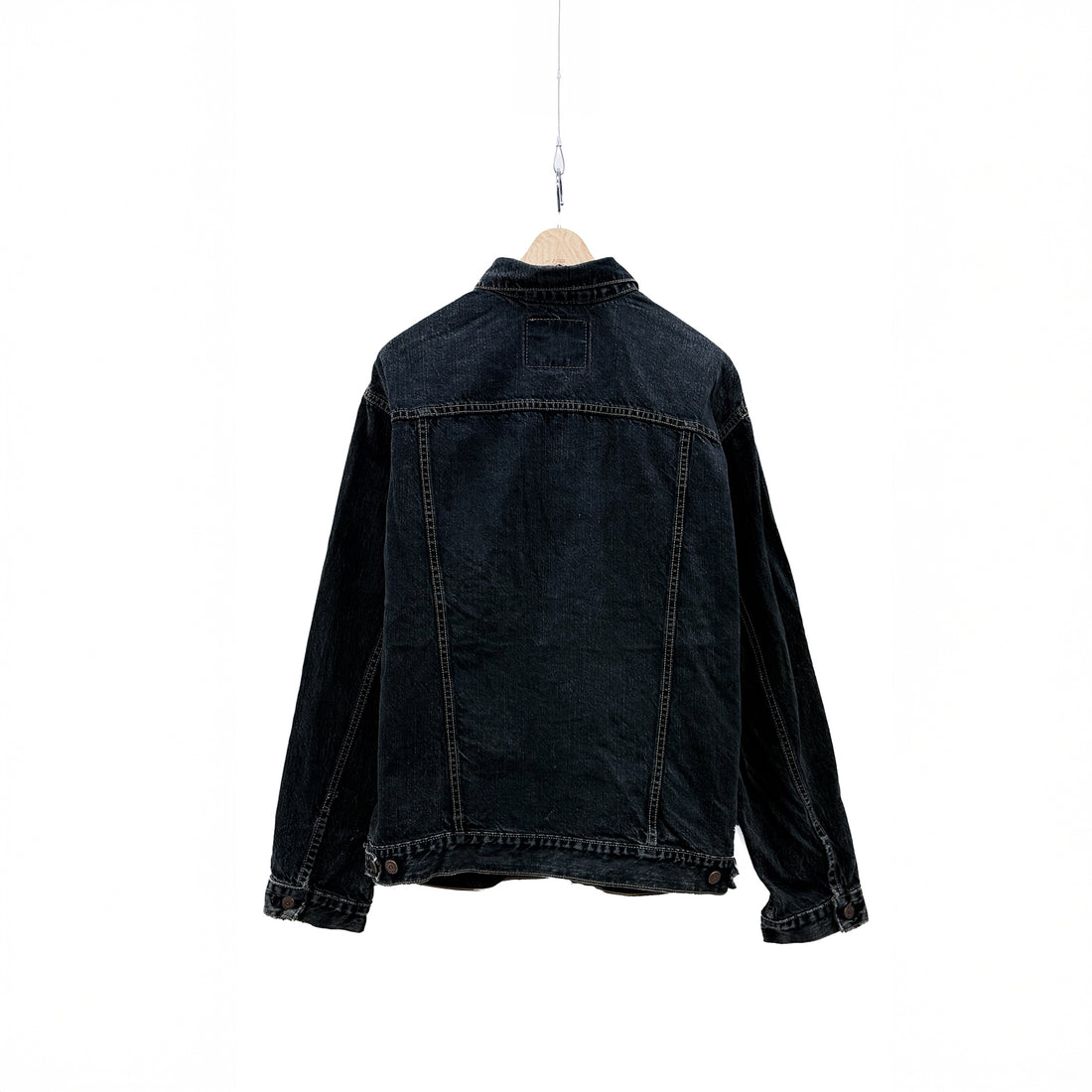 【Used & Vintage】【LEVI’S】Bee 刺繍パッチ ブラックデニムジャケット