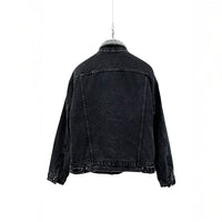 【Used & Vintage】【LEVI’S】USA製 ボアカラー ブラックデニムジャケット