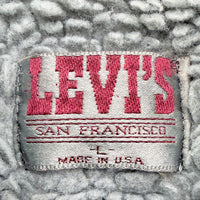【Used & Vintage】【LEVI’S】USA製 ボアカラー ブラックデニムジャケット