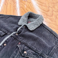 【Used & Vintage】【LEVI’S】USA製 ボアカラー ブラックデニムジャケット
