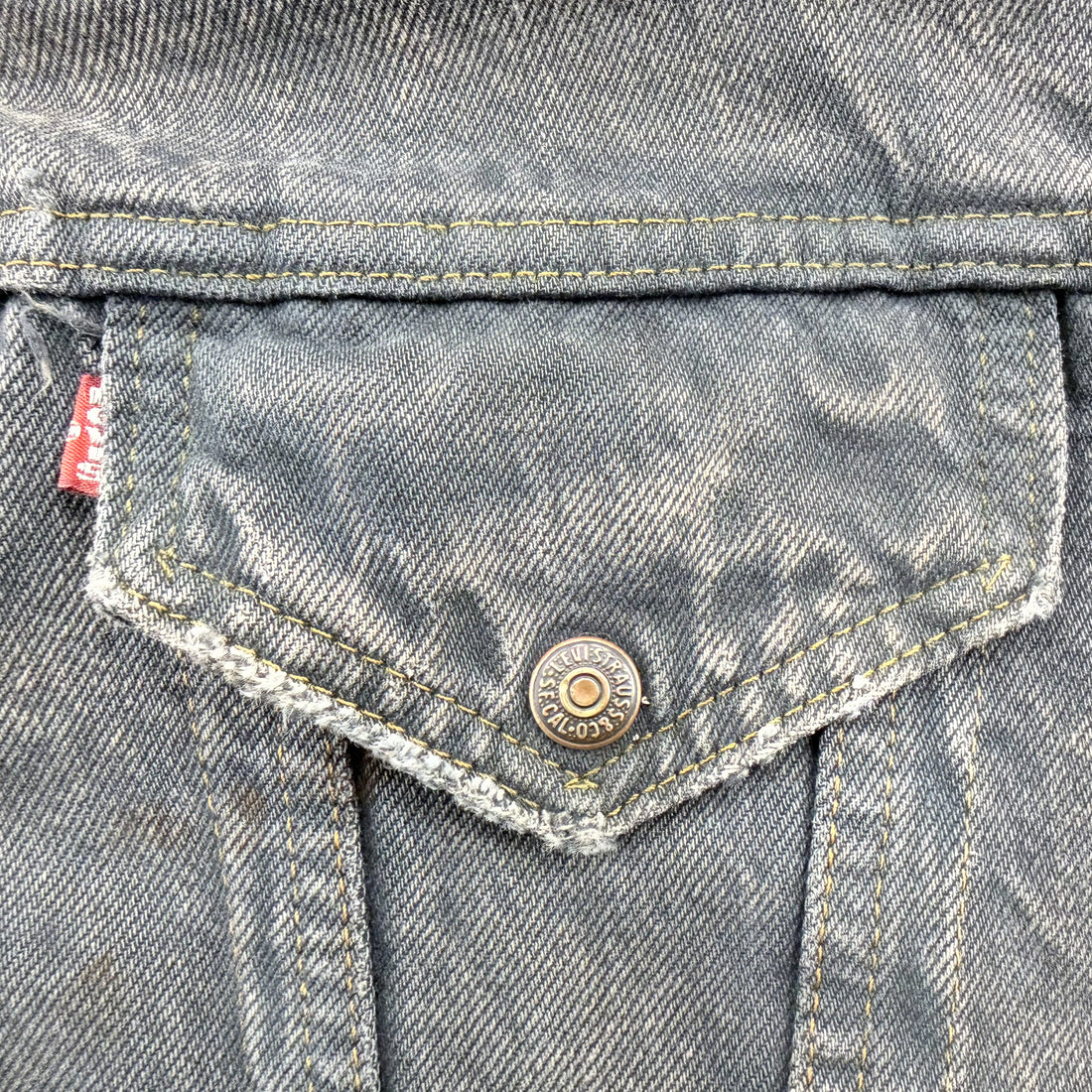 【Used & Vintage】【LEVI’S】USA製 ボアライナー ブラックデニムジャケット
