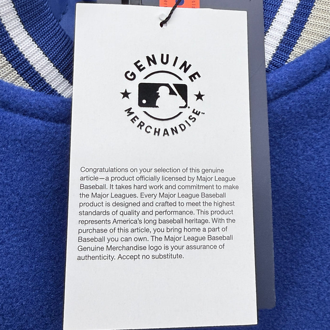 【Fanatics】MLB ドジャース バーシティジャケット ブルー