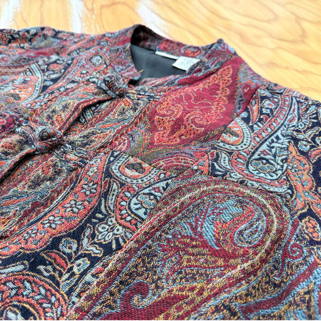 【Used & Vintage】【WHITE STAG】ペイズリー柄 タペストリーチャイナジャケット
