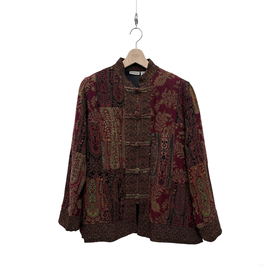 【Used & Vintage】【WHITE STAG】パッチワーク柄 タペストリーチャイナジャケット
