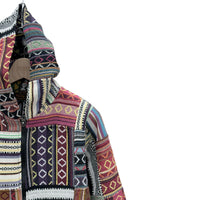【Used & Vintage】【RISING INTERNATIONAL】ネパール製 パッチワークフーデッドジャケット