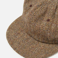 【Universal Works】CRICKET CAP / BROWN HERRINGBONE