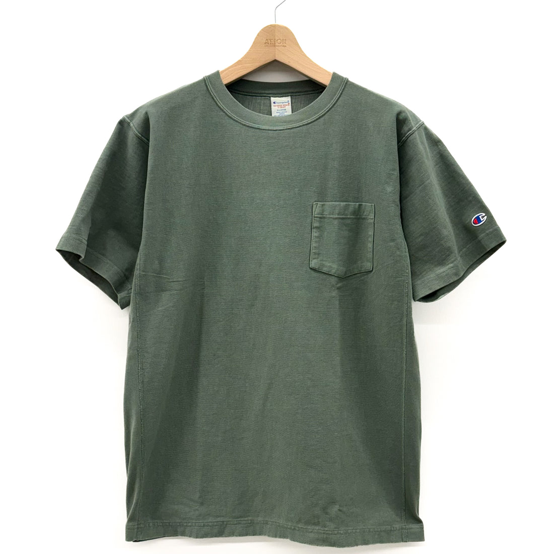 【Champion】リバースウィーブ(R)ショートスリーブポケットTシャツ(C3-D302)